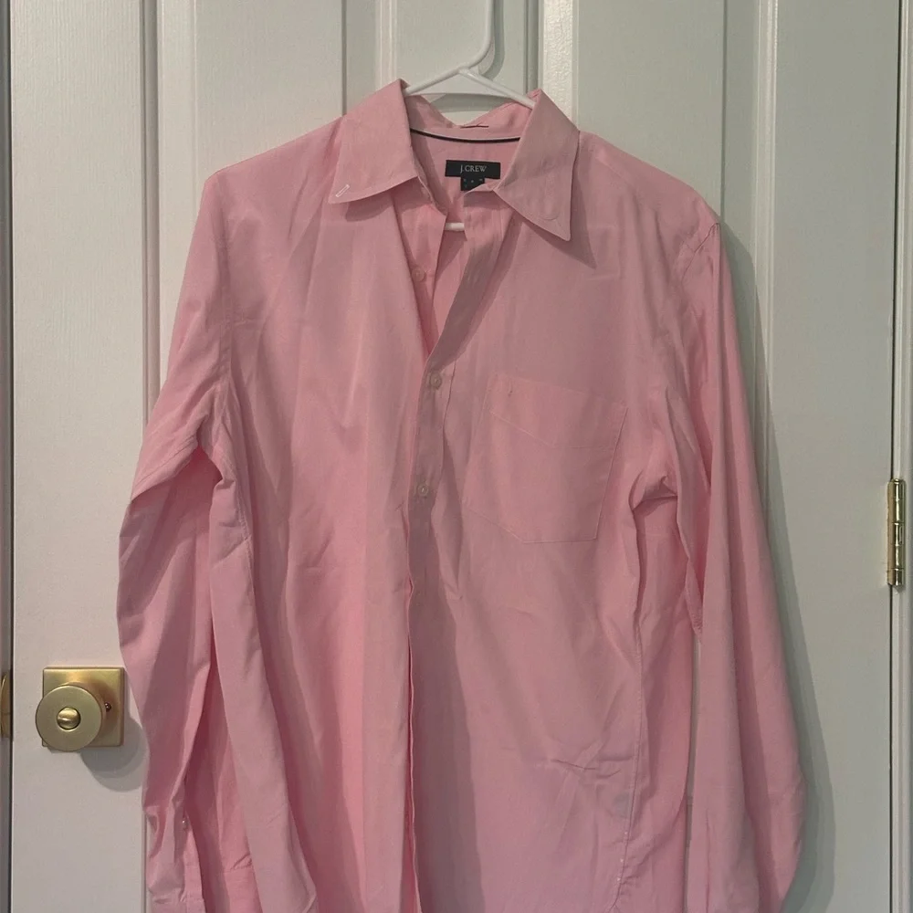 J. Crew Light Pink Collared Shirt - Picture 1 of 2